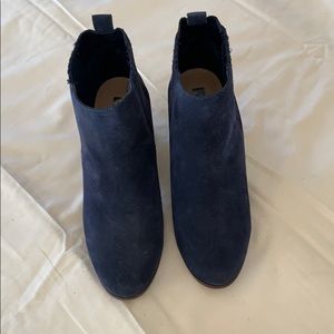 Blue Suede Booties
